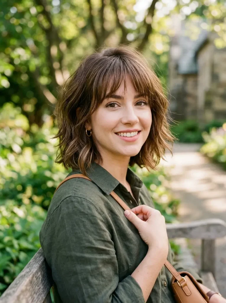 Layered Bob with Wispy Bangs