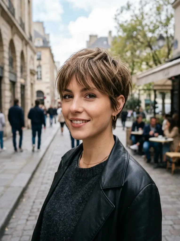 Layered Pixie with Bangs