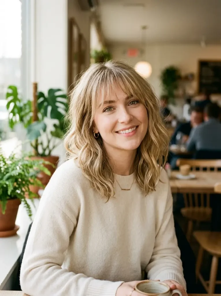 Lob with Wispy Bangs