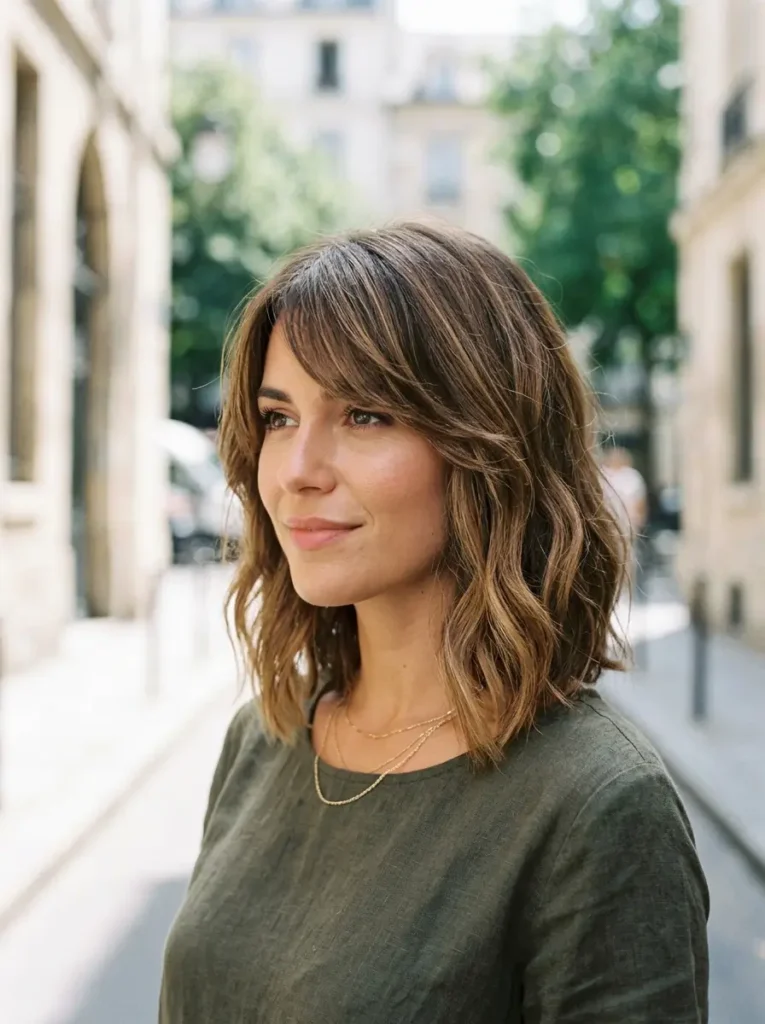 Long Bob with Side Bangs