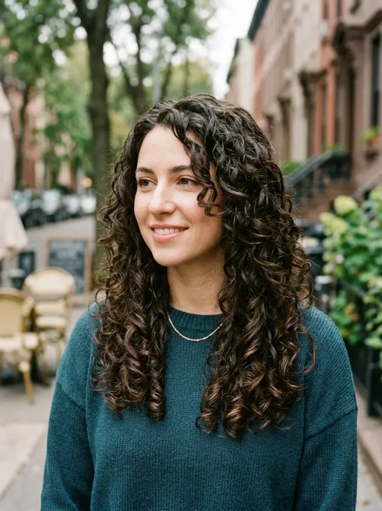 Long Layered Haircut for Curly Hair