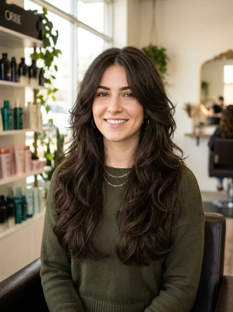Long Layered Haircut for Thick Hair