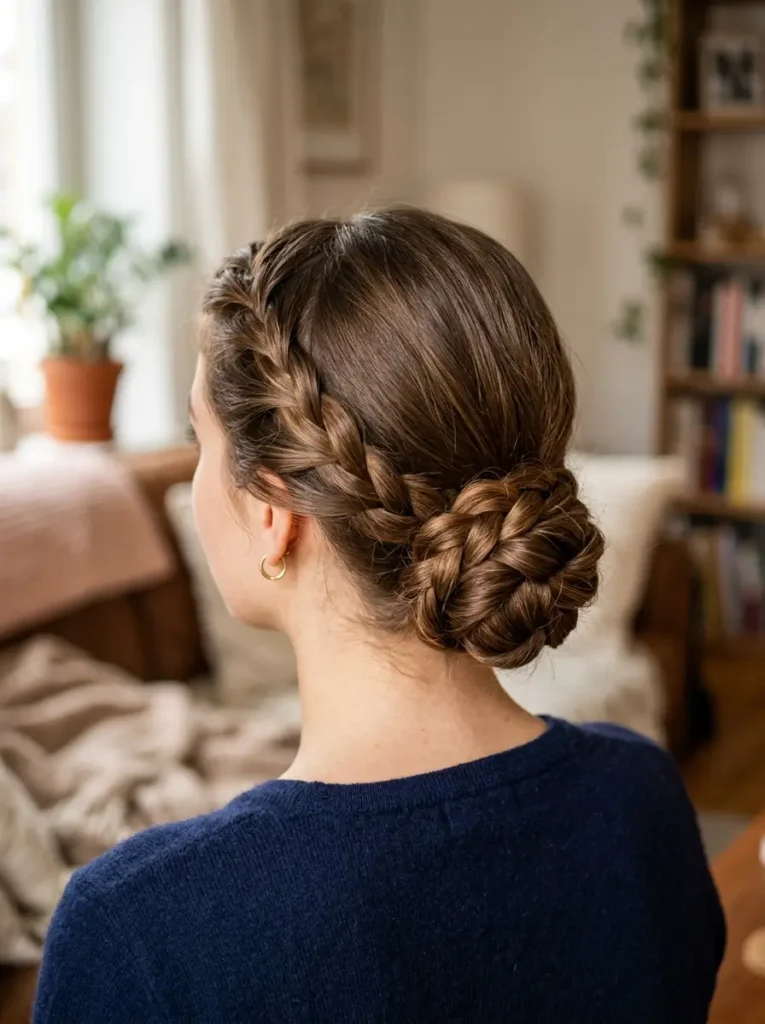 Low Braided Bun