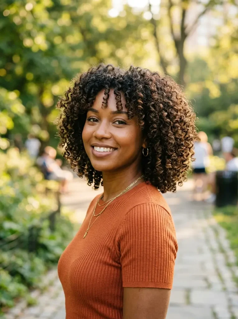 Medium Curly Bob