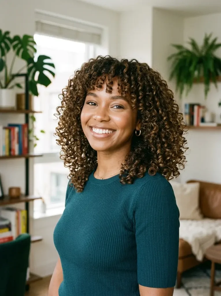 Medium Curly Lob
