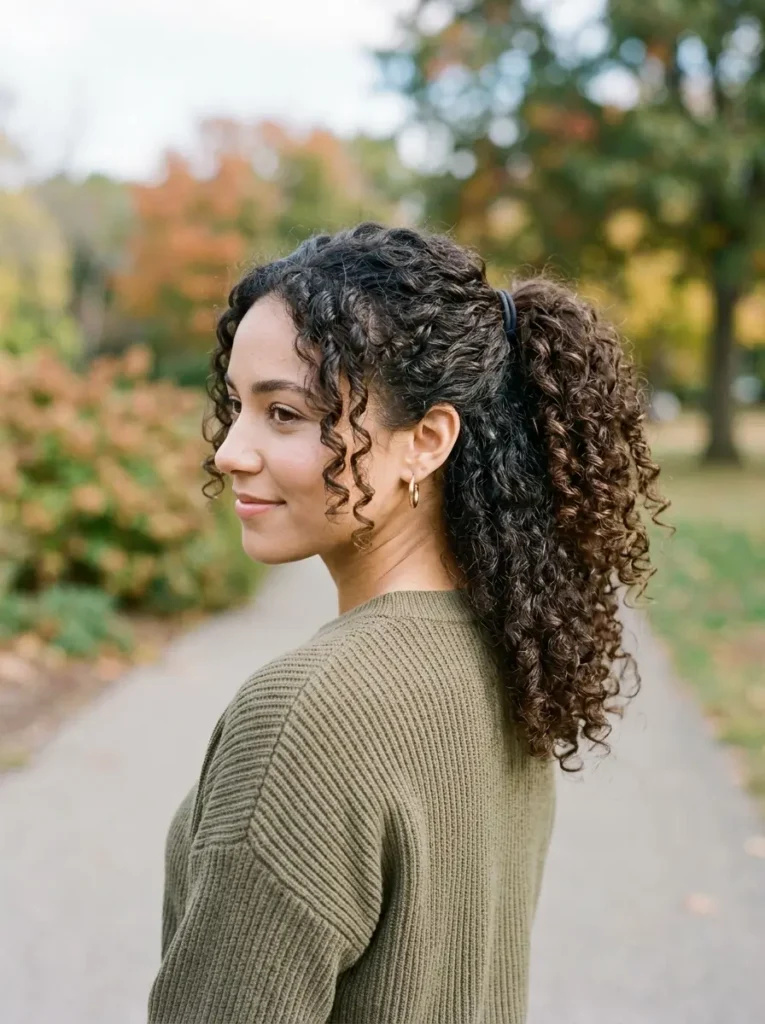 Medium Curly Ponytail