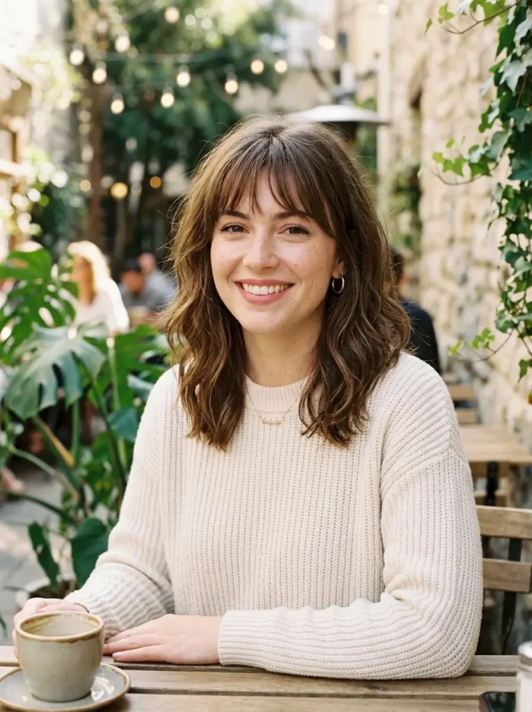 Medium Cut With Wispy Bangs