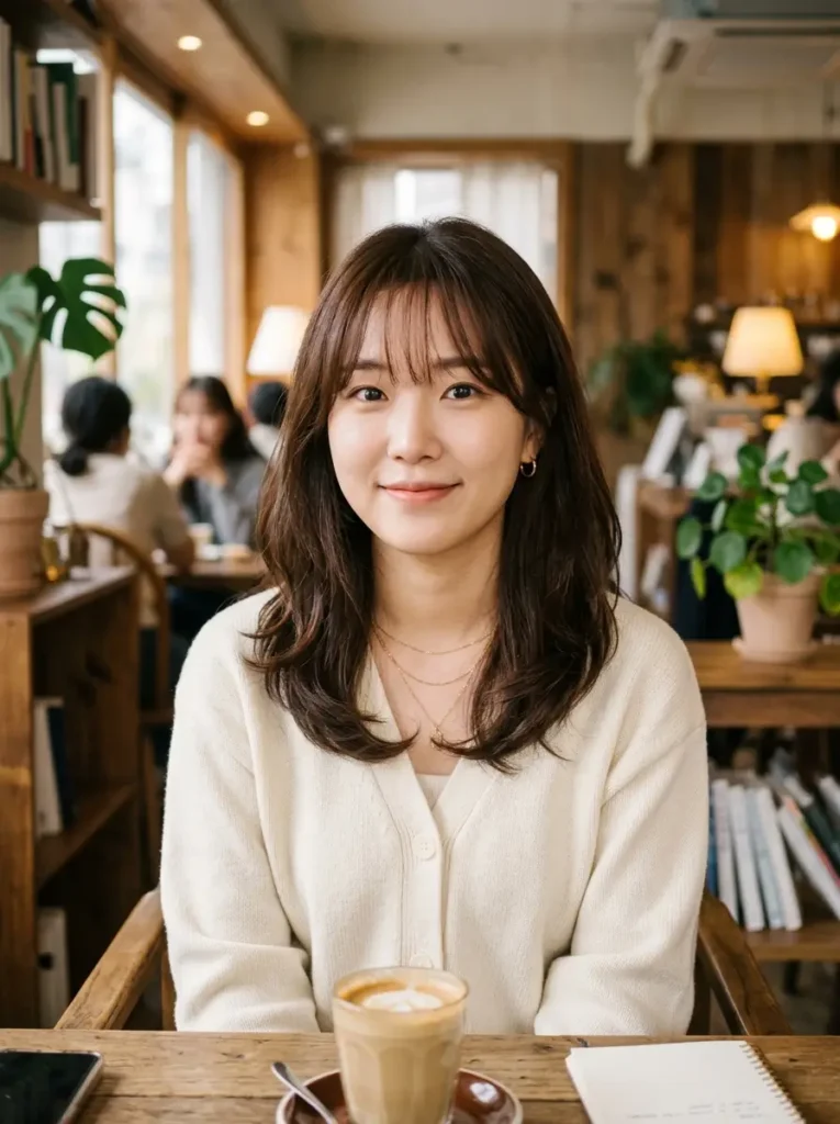 Medium Hair With Korean-Style Bangs