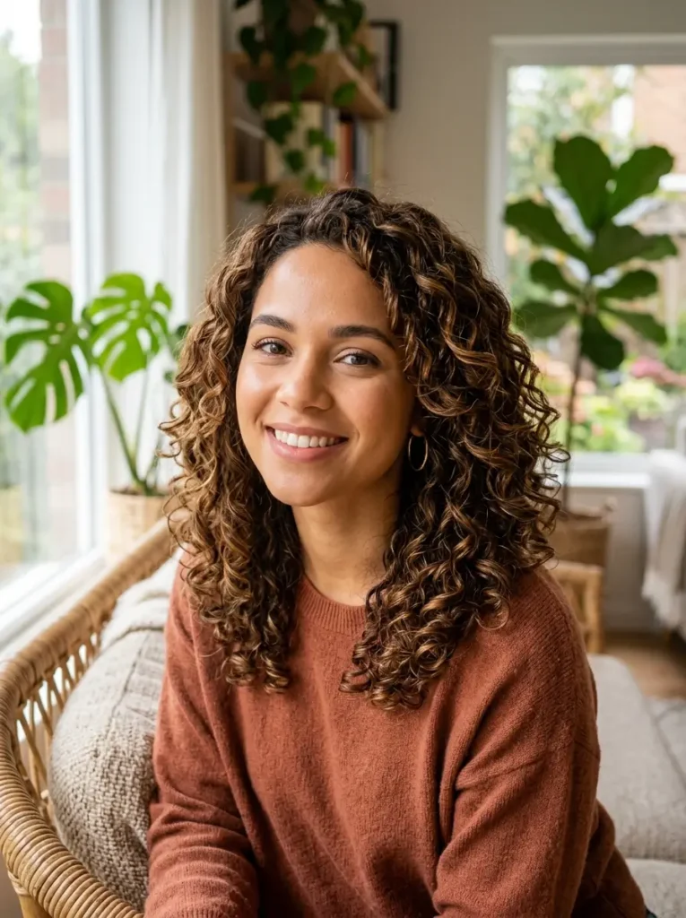 Medium Layered Curly Hair