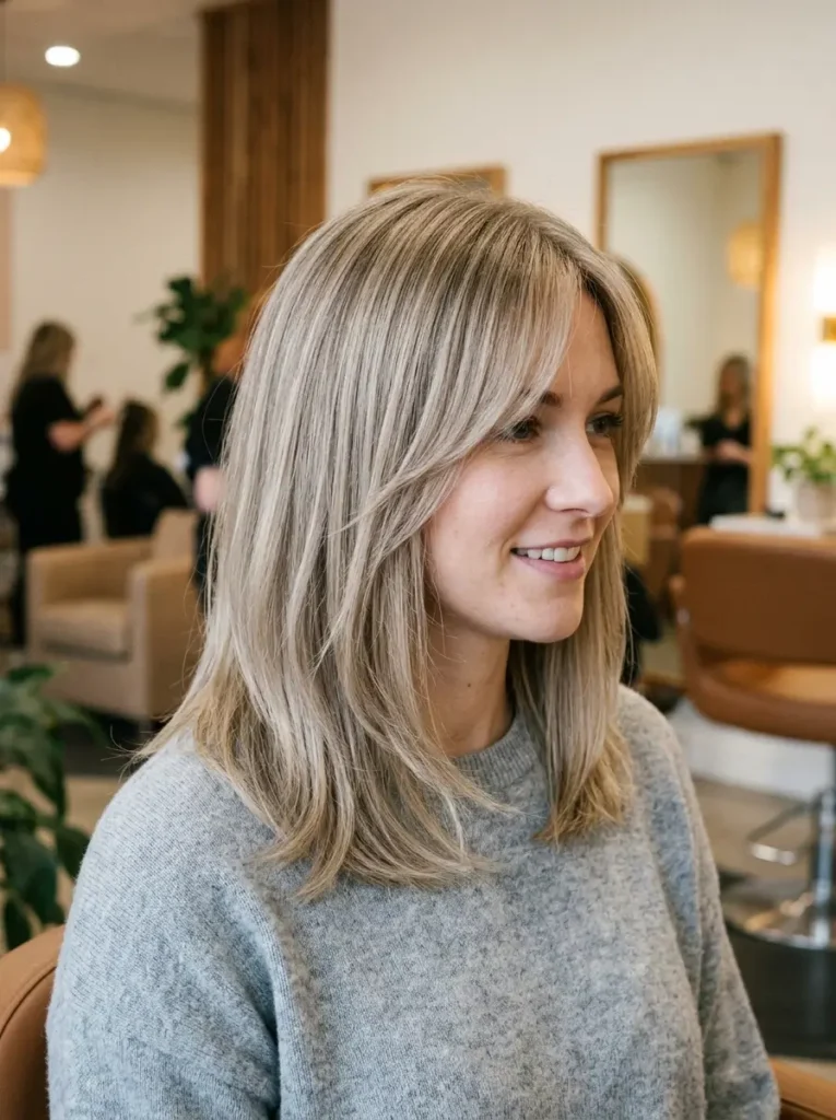 Medium Layered Cut for Fine Hair