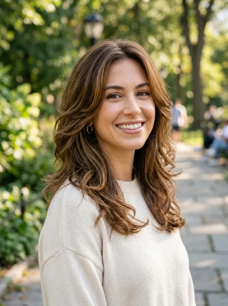 Medium Layered Cut for Thick Hair