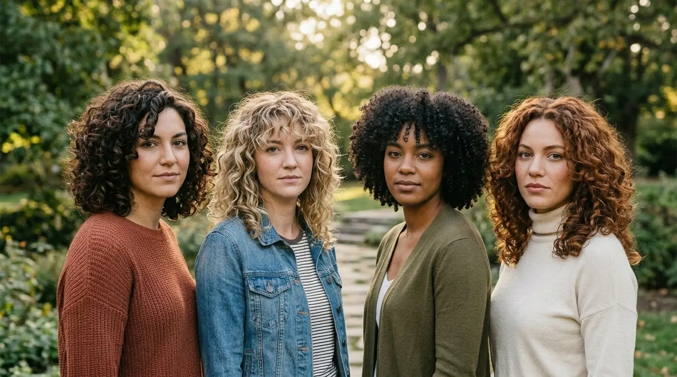 Medium Length Curly Hairstyles for Soft Natural Volume Look