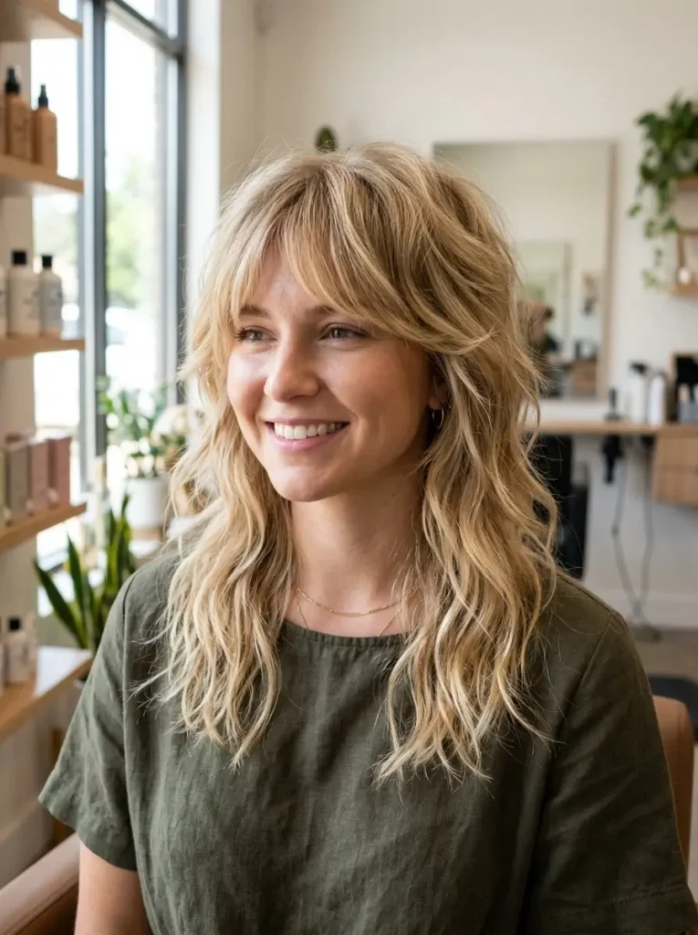Medium Shag for Fine Hair