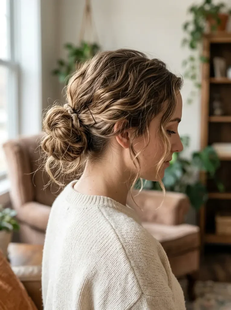 Messy Wavy Bun