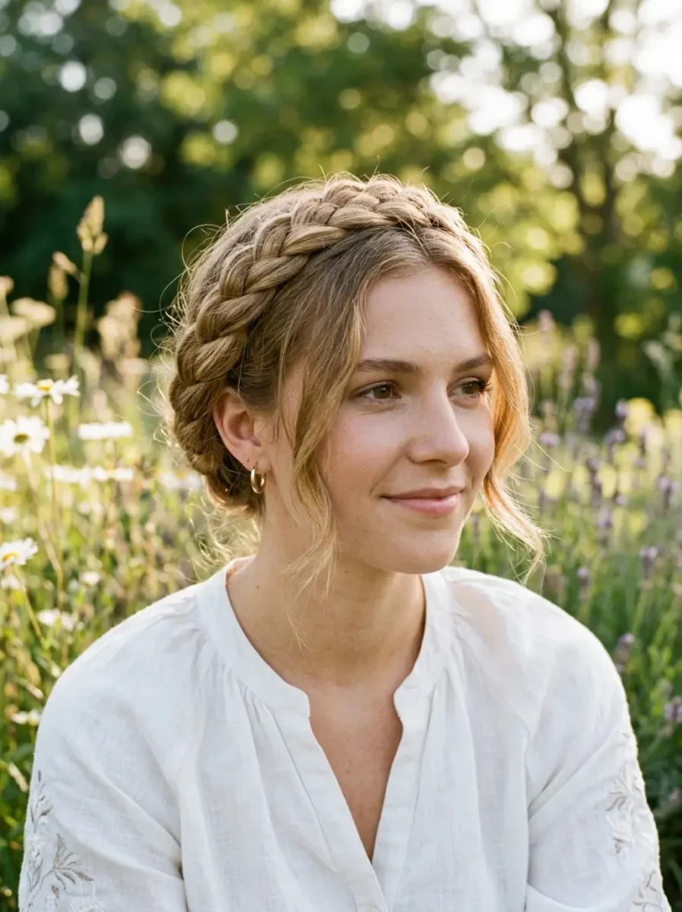 Milkmaid Braid Hairstyle