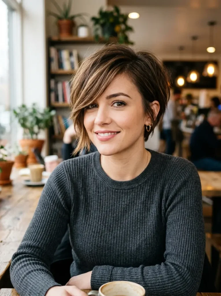 Pixie Bob With Long Bangs
