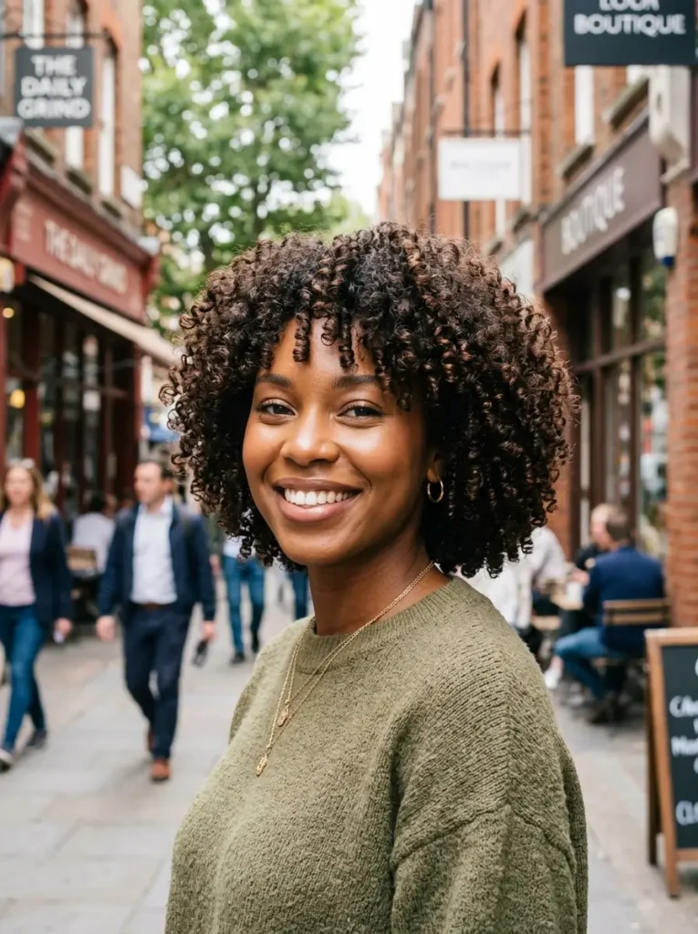 Rounded Curly Bob
