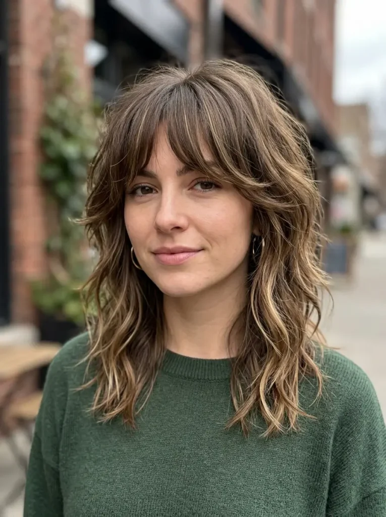 Shag With Bottleneck Bangs