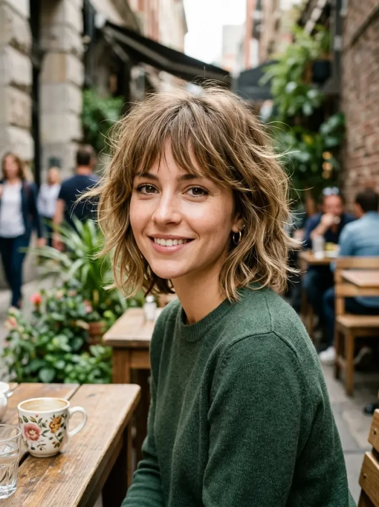 Shaggy Bob with Bangs