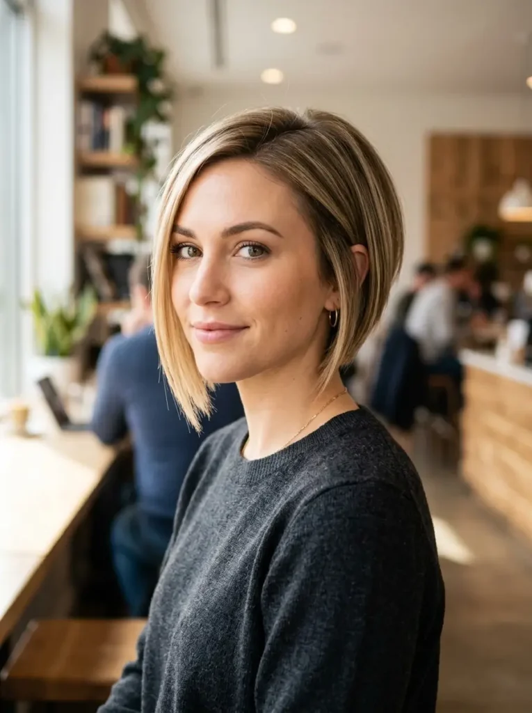 Short Angled Bob