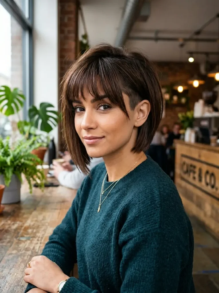 Short Asymmetrical Bob with Bangs