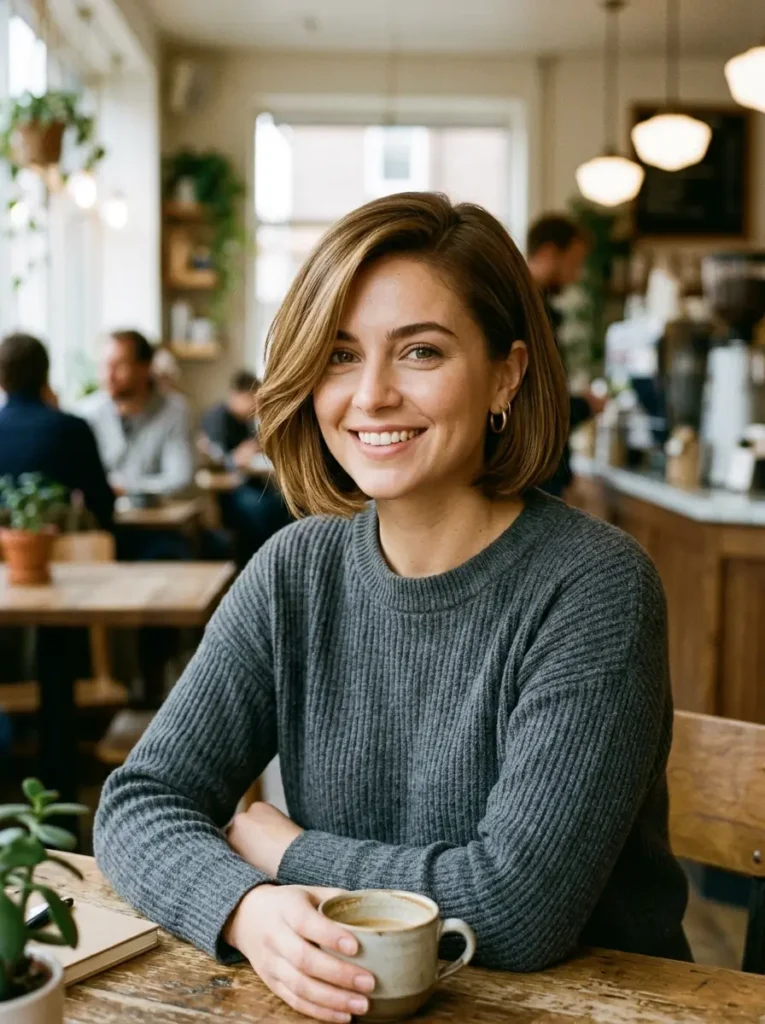 Short Bob with Side Part