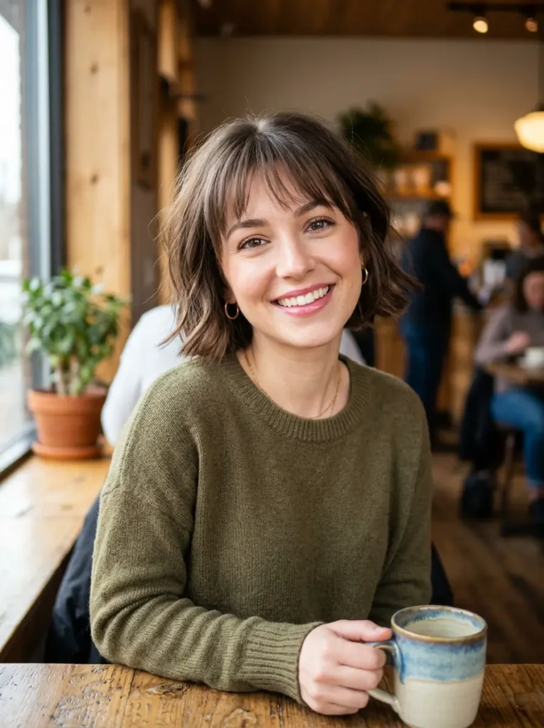 Short Bob with Wispy Bangs