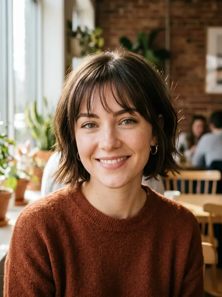 Short Bob with Wispy Bangs