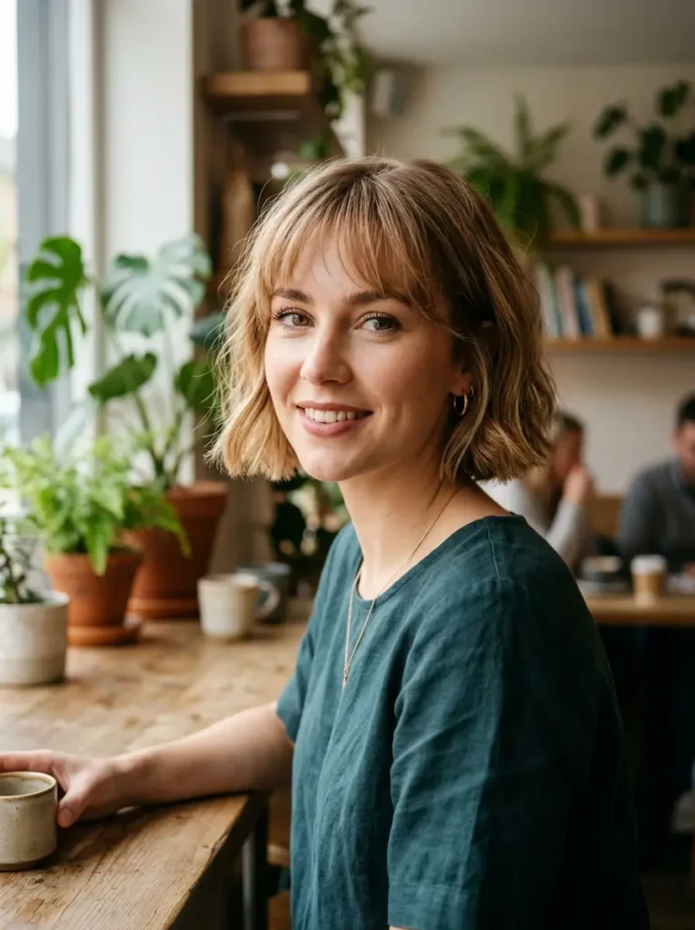 Short Bob with Wispy Bangs