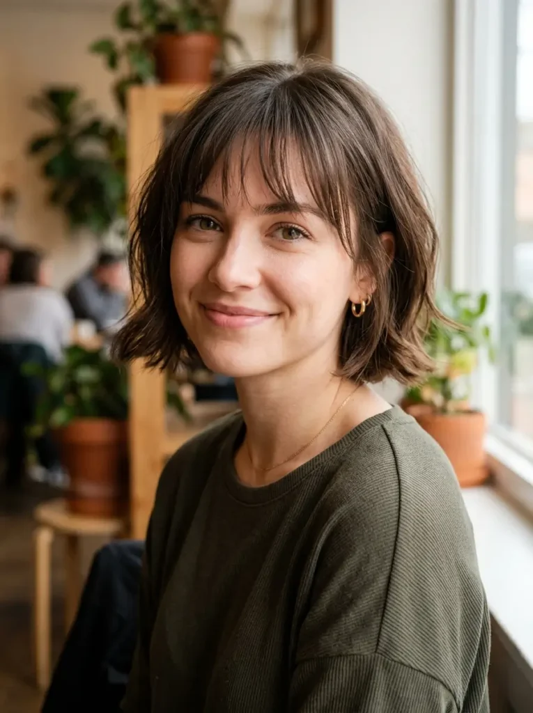 Short Bob with Wispy Bangs