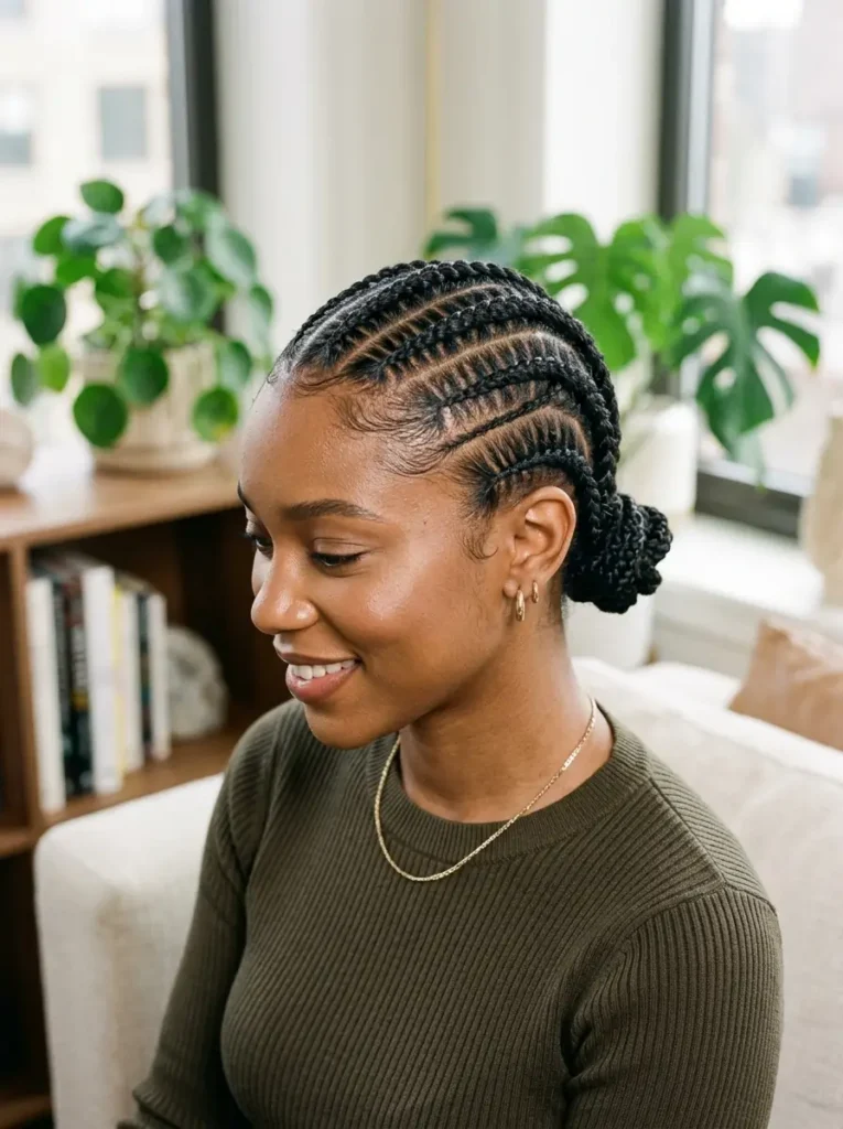 Short Cornrow Braids