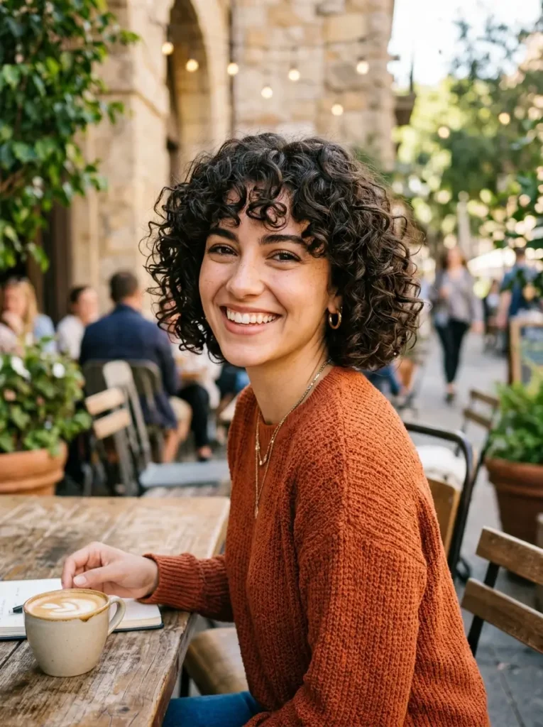 Short Curly Bob