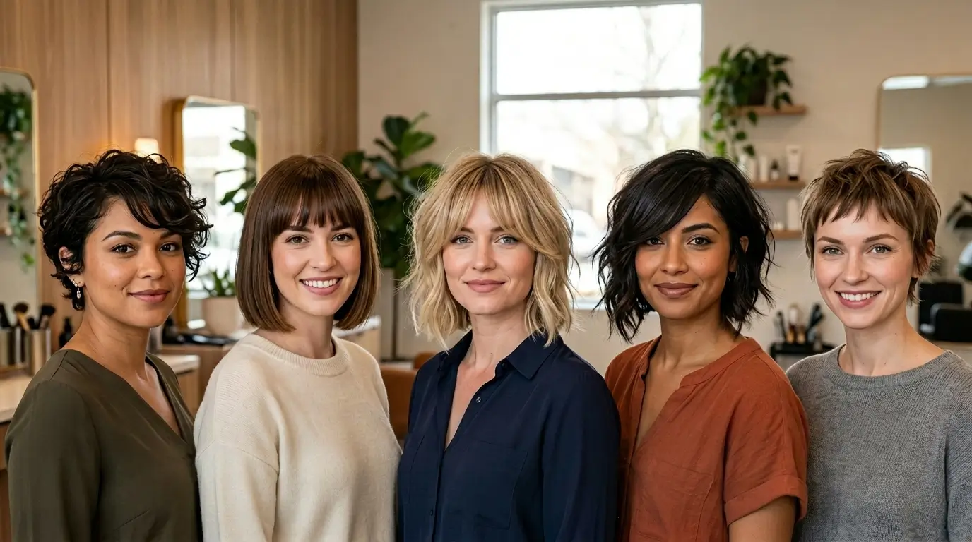 Short Haircuts with Bangs for Every Face Shape