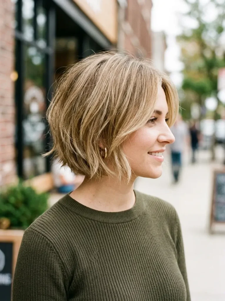 Short Layered Bob