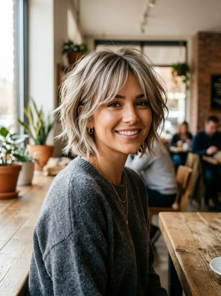 Short Layered Bob