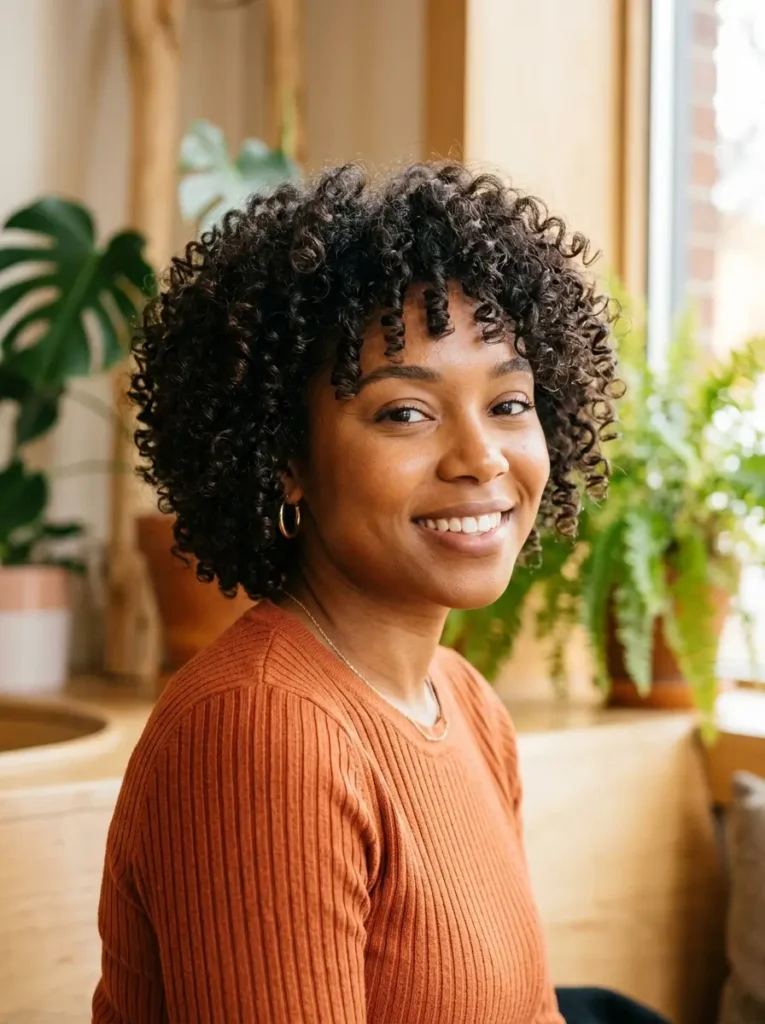 Short Layered Curly Cut