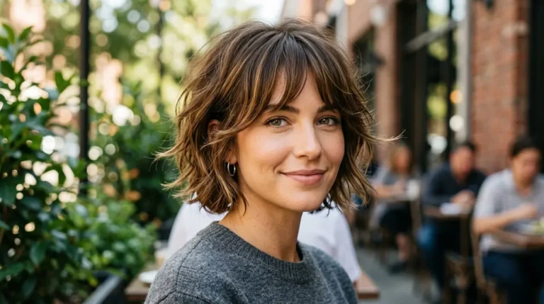 Short Layered Haircuts with Bangs That Frame the Face