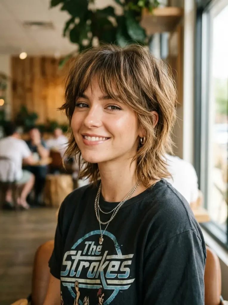 Short Layered Wolf Cut