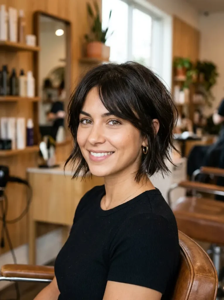 Short Razored Bob