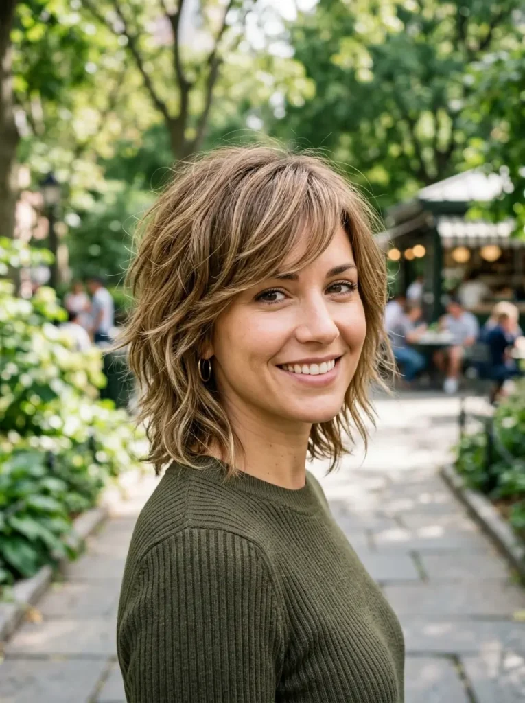 Short Shag with Side Bangs
