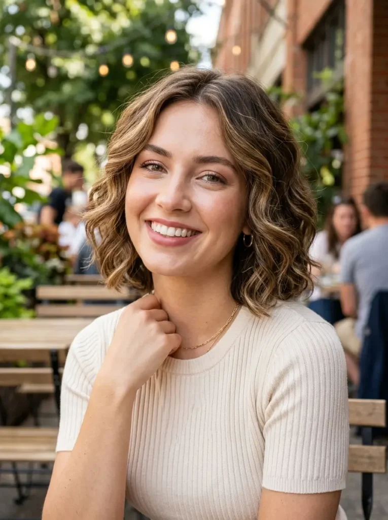 Short Wavy Hair with Soft Layers