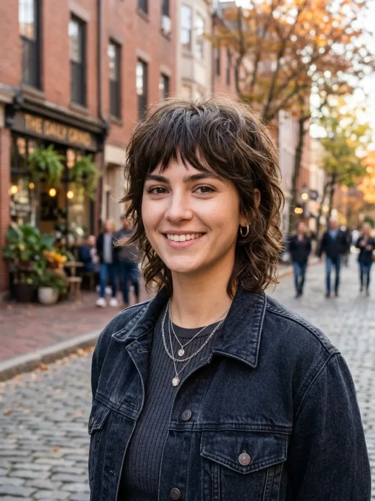 Short Wolf Cut With Bangs
