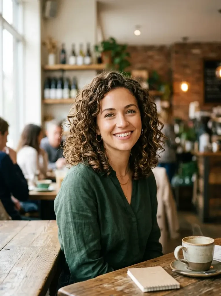 Shoulder-Length Curly Bob