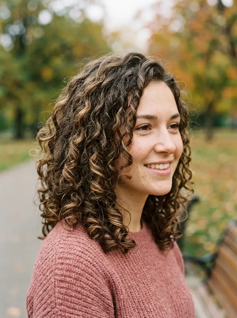 Shoulder-Length Curly Hair