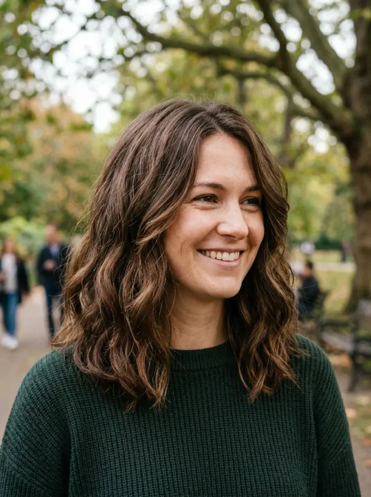 Shoulder Length Cut for Thick Hair