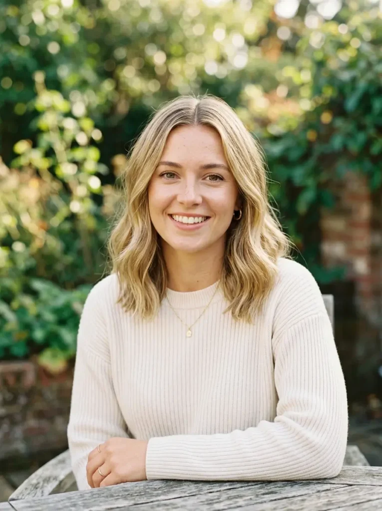 Shoulder Length Cut with Middle Part