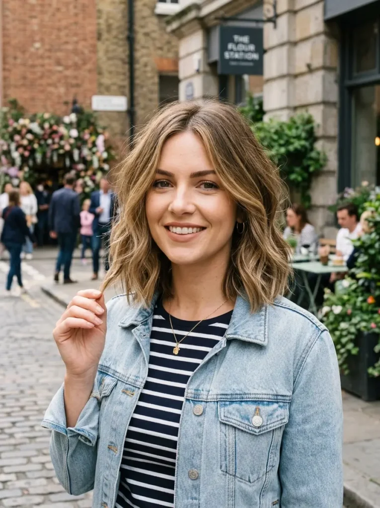 Shoulder Length Layered Lob