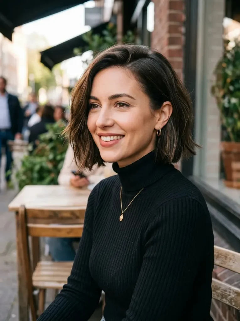 Side-Part Short Bob