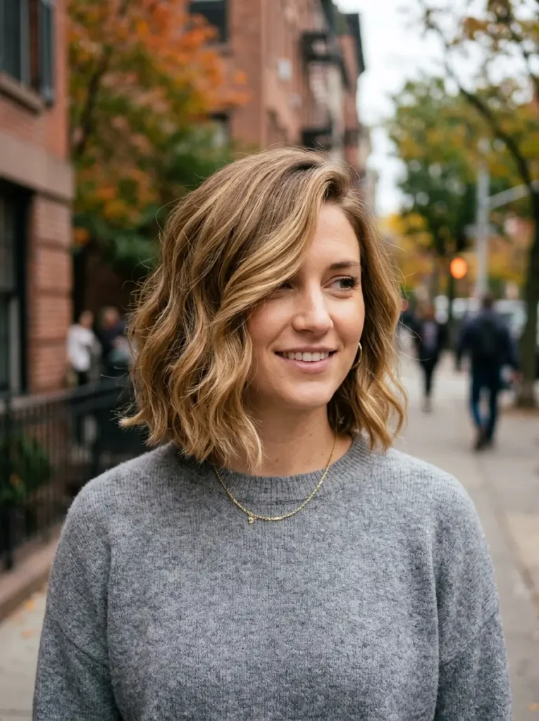Side-Part Wavy Bob