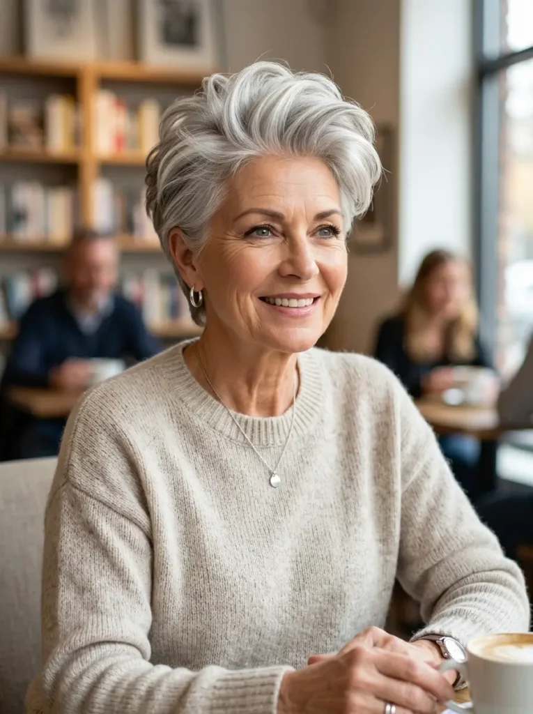 Silver Pixie with Volume